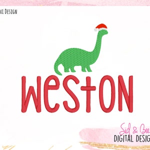 Dinosaur, Brachiosaurus, mini fill stitch, dino, Embroidery, brontosaurus, boys, Christmas, holiday, xmas, 4X4 5x7 6x10 INSTANT DOWNLOAD