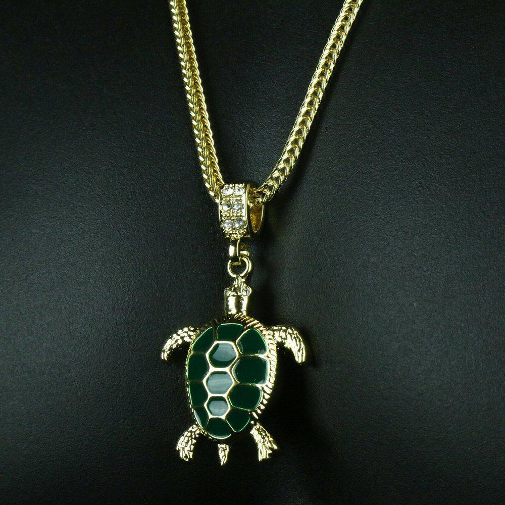 Turtle Chain 14k Gold Turtle 24