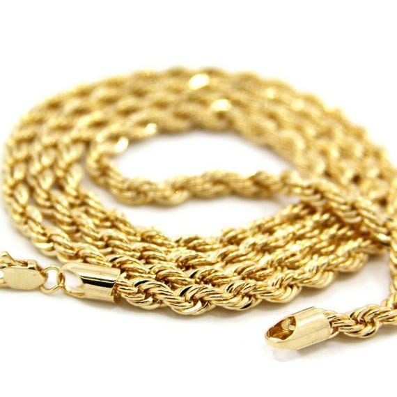 14k Gold 5mm 30" Rope Chain