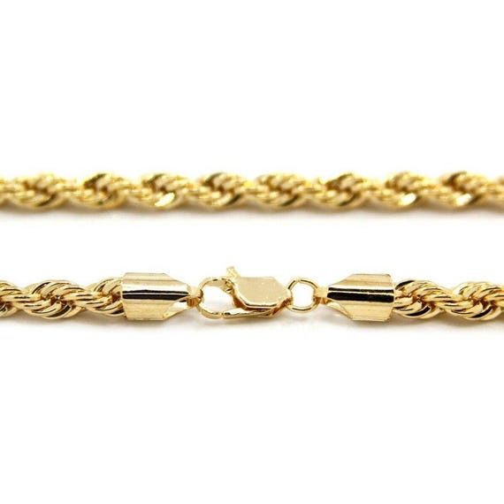 14k Gold 5mm 30" Rope Chain