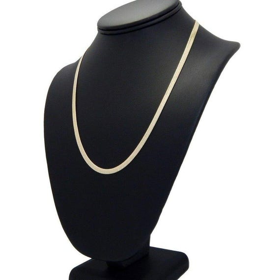 14k Gold 4mm 24" Herringbone Chain