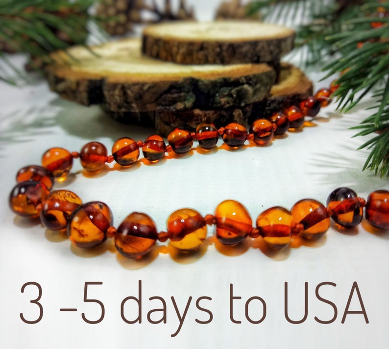 newborn amber anklet