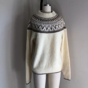 Sears 1960s Wool, Mohair Acrylic Blend Vintage Knit Cardigan