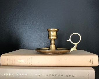 Vintage Brass Candlestick Holder