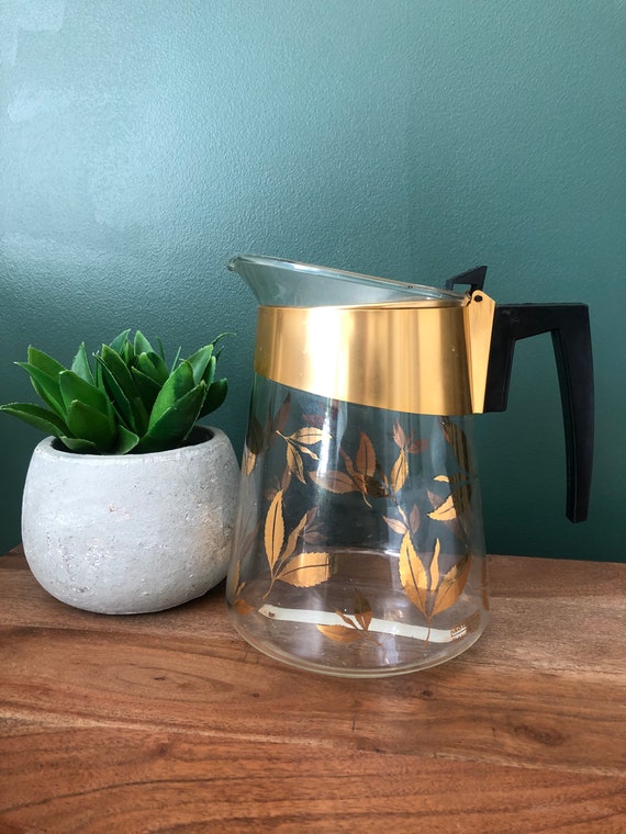 Vintage Mid Century Tea Carafe. Glass Pitcher. Mid Century Etsy