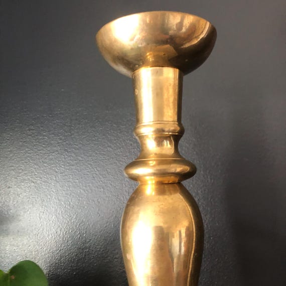 ヴィンテージの真鍮製キャンドルホルダー。 - Etsy 日本