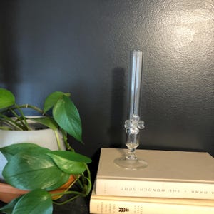 Hand blown flower Bud vase.