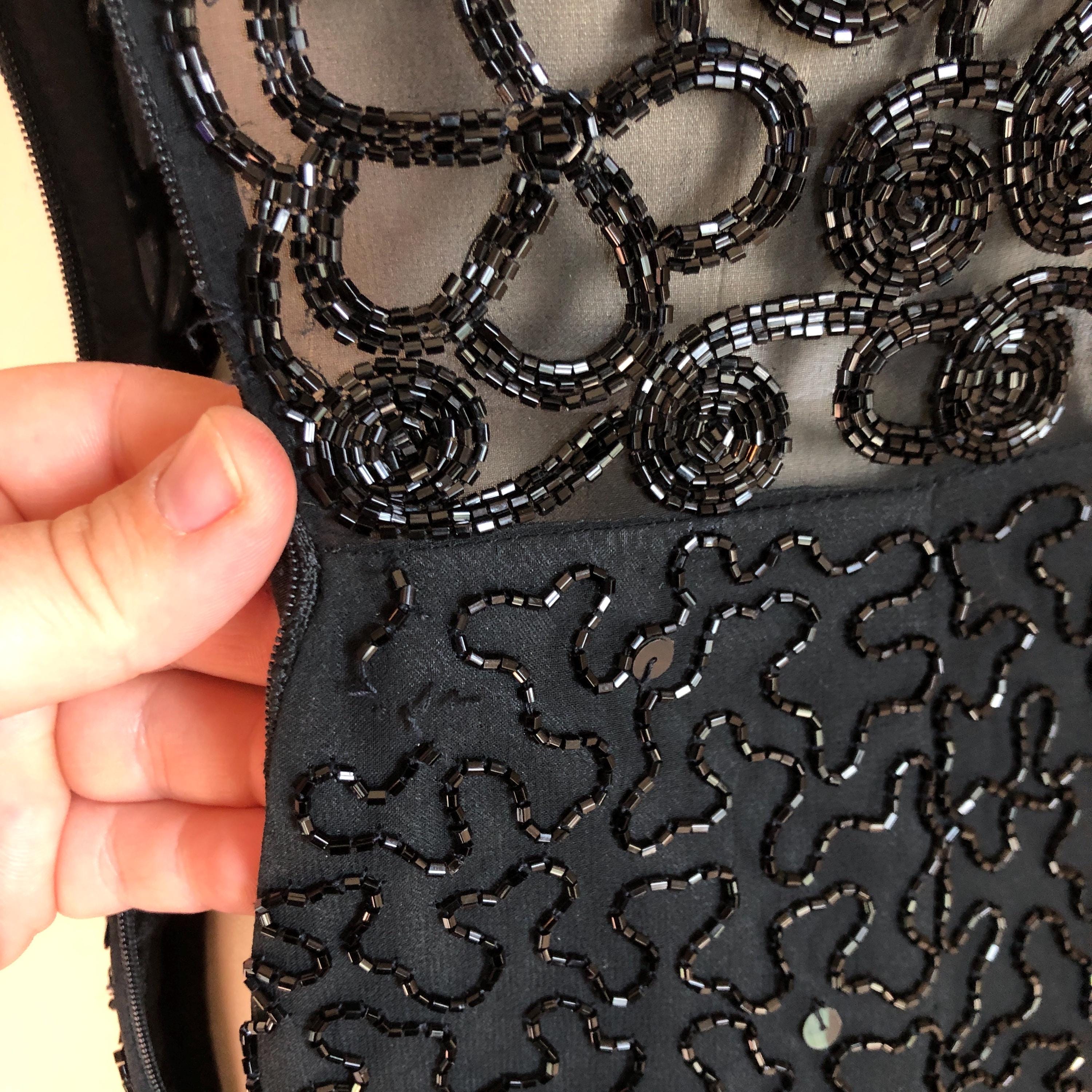 cache black sequin dress 1990's Cache Sequin Mini Dress, Sleeveless Cocktail or Prom Dress in Black  & White, Mini Halter Dress, Size 2