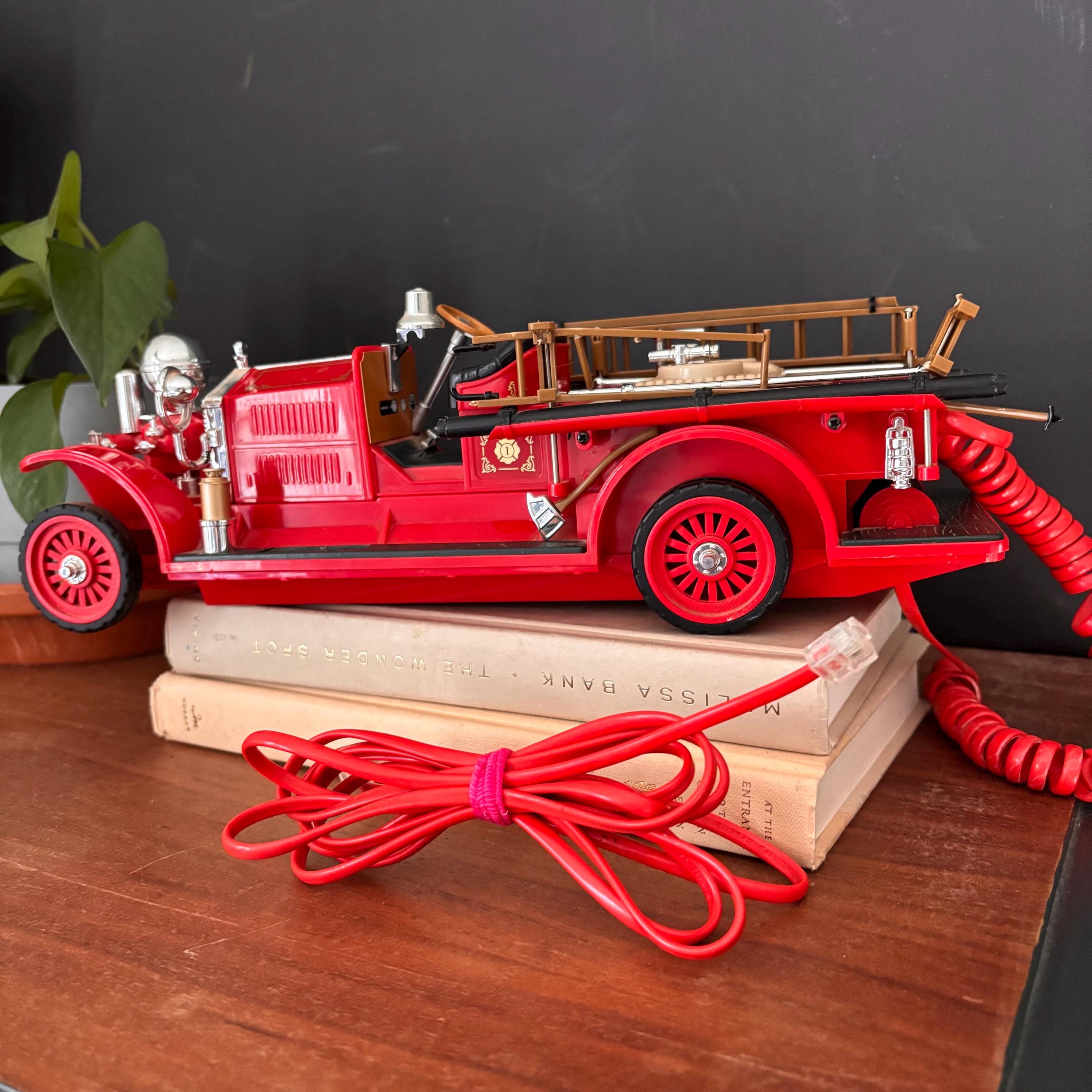 Rare Ahrens Fox Fire Engine Company Firetruck Telephone- Untested