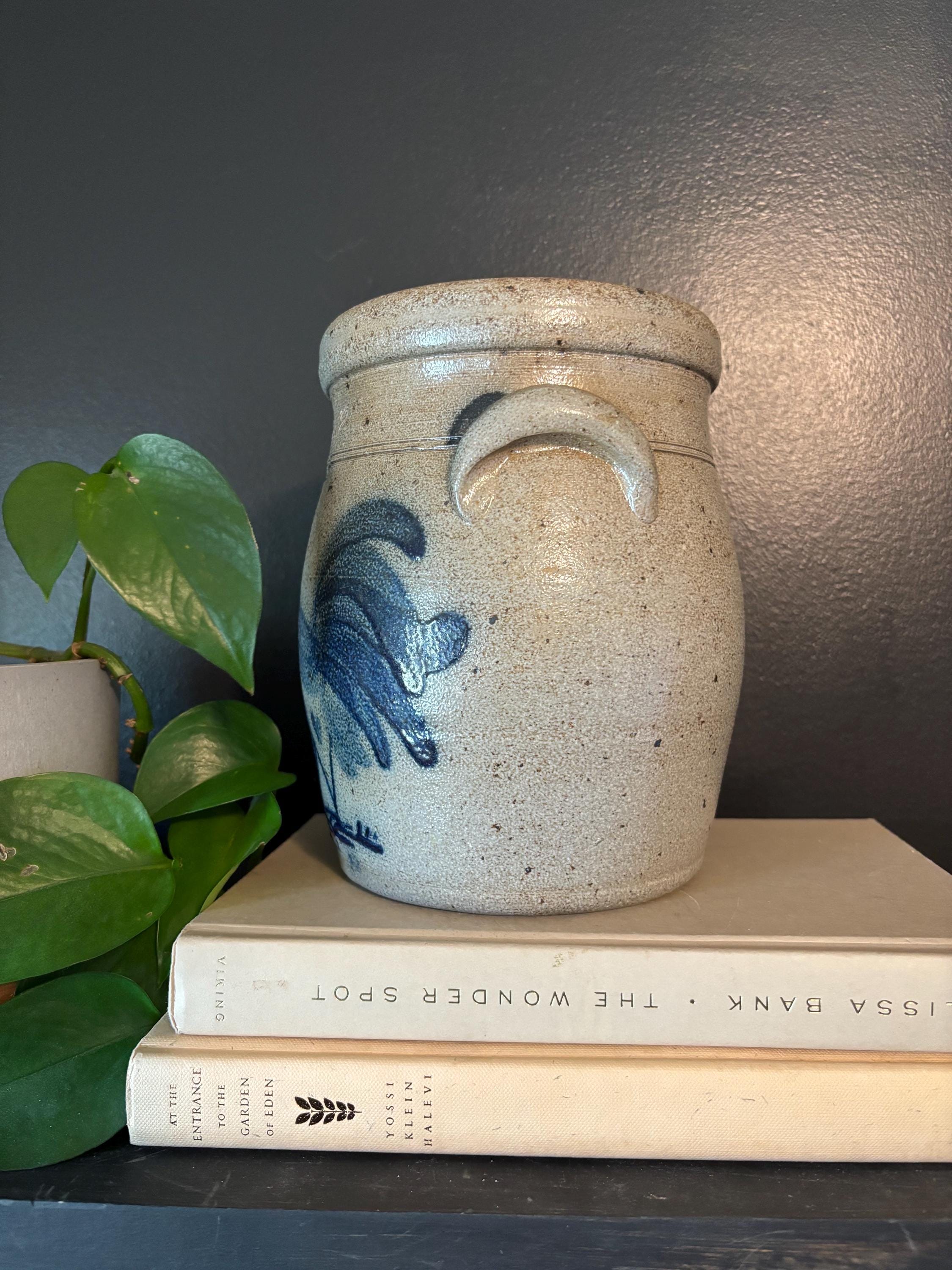 Vintage Huge Rowe Pottery Works Crock Rooster Motif 1986 - Etsy