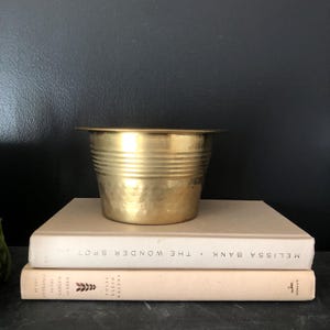 ヴィンテージ真鍮ラッカープランター観葉植物、インド製