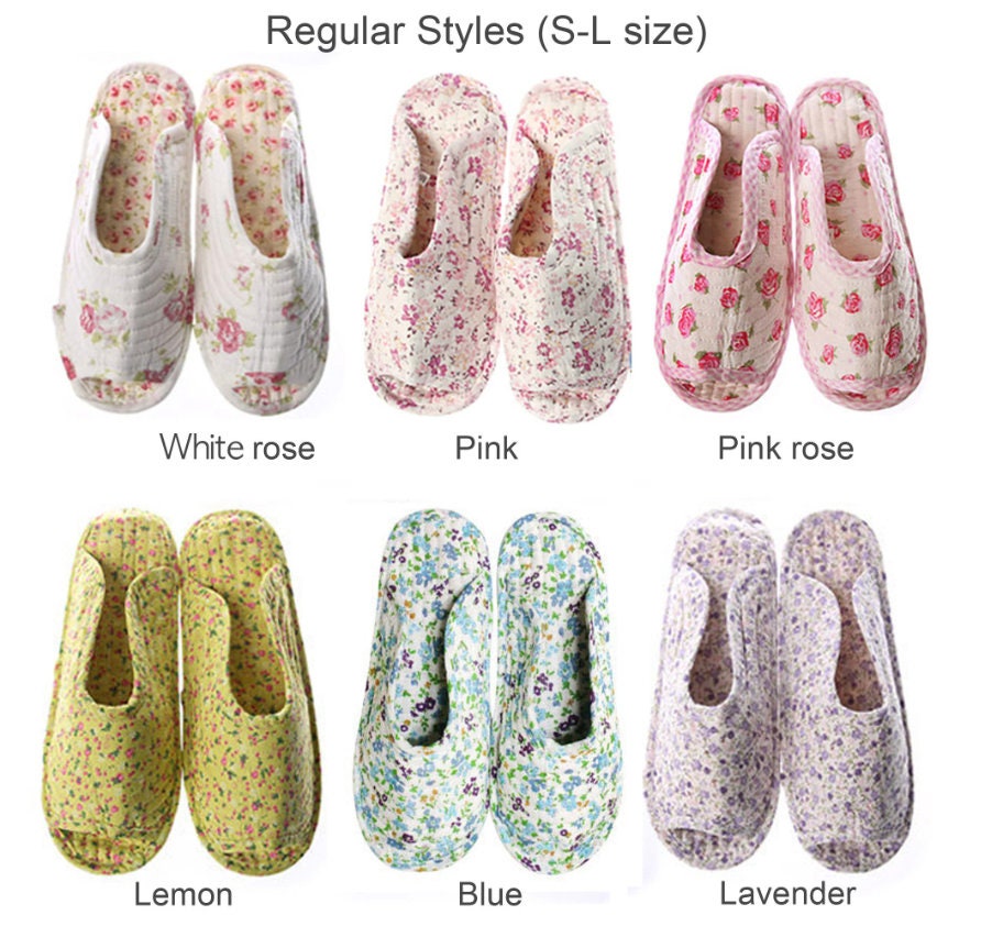 Womens House Slippers, Open Toe Memory Foam Washable Non-Slip Scuff Linen  Printing Slippers, Cute Comfy Classic Japanese Slip On Autumn Winter  Bedroom Indoor Outdoor Slide, Size 6.5-11 