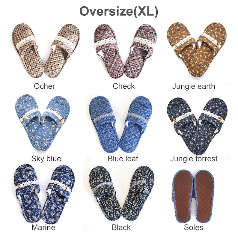 Cotton Quilted Washable Comfy Double-padded Non-slip Indoor Slippers Home Art image 2