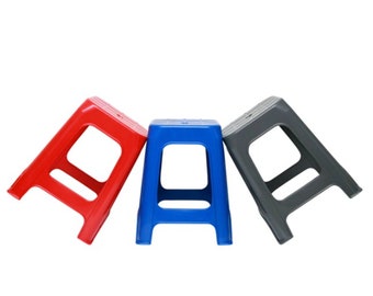 Square Reliable Non-slip Step Stool See Through Shower Chair Simply Leave in the Tub