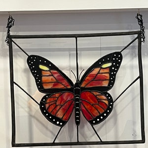 Stained Glass Monarch Butterfly