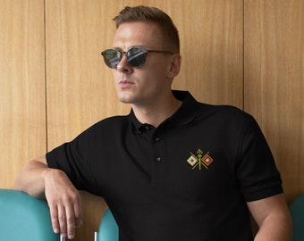 Signal Corps Embroidered Men's Polo Shirt