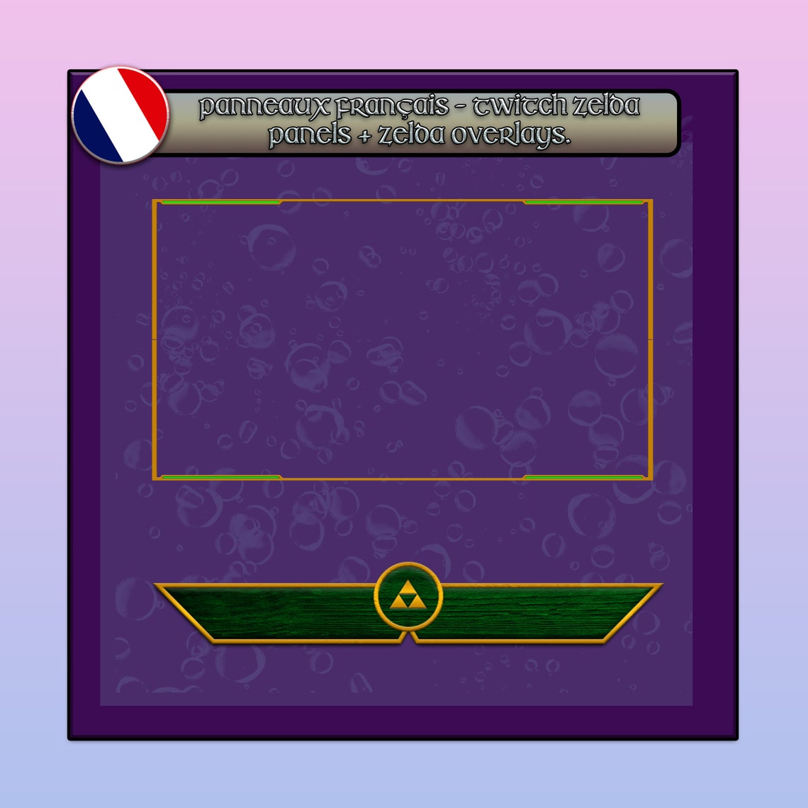 Panneaux FranÃ§ais Twitch Zelda Panels Zelda Overlays. | Etsy