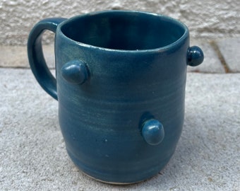 Blue Pom Pom mug