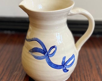 Hand-painted pitcher