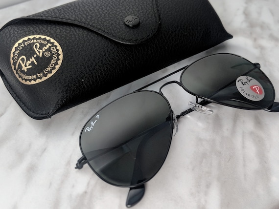 ray ban black aviators