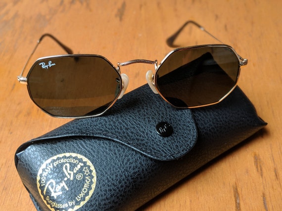 Vintage Ray-ban Octogonal Sunglasses Rb 3556-N 001 - Etsy