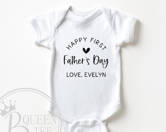 First Father's Day Onesie, Custom Name, Personalized Gift