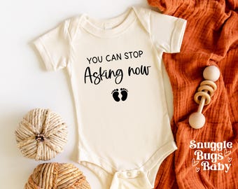Pregnancy Announcement Baby Onesie® - Grandparent Reveal Gift