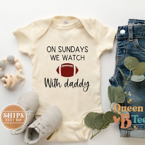 Football with Daddy Onesie® - Sunday Baby Bodysuit