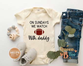 Football with Daddy Onesie® - Sunday Baby Bodysuit