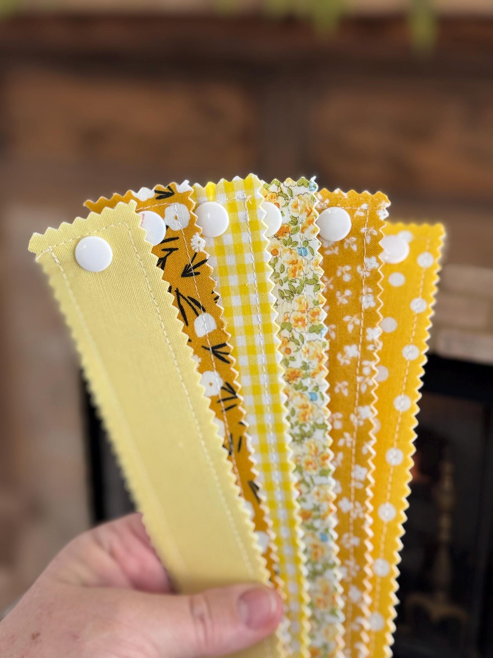 Reusable Fabric Countdown Chain: Handmade Cloth Paper Chain With Snaps ...