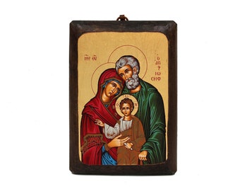 Icône En Bois Vierge Marie Du Silence – Art Chrétien