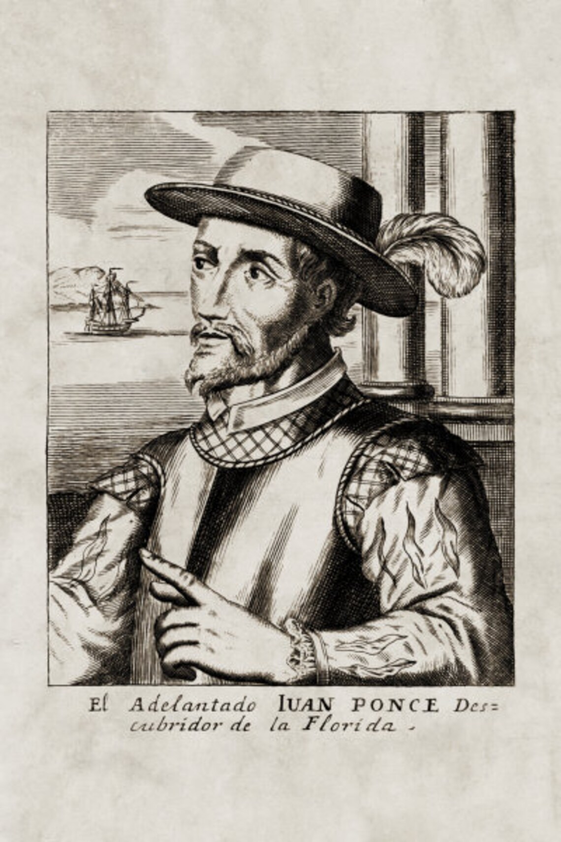 11x17 Print: Juan Ponce De Leon 1728 Etching - Etsy