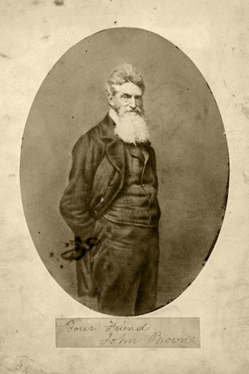 11x17 Print: Portrait of John Brown 1859 | Etsy