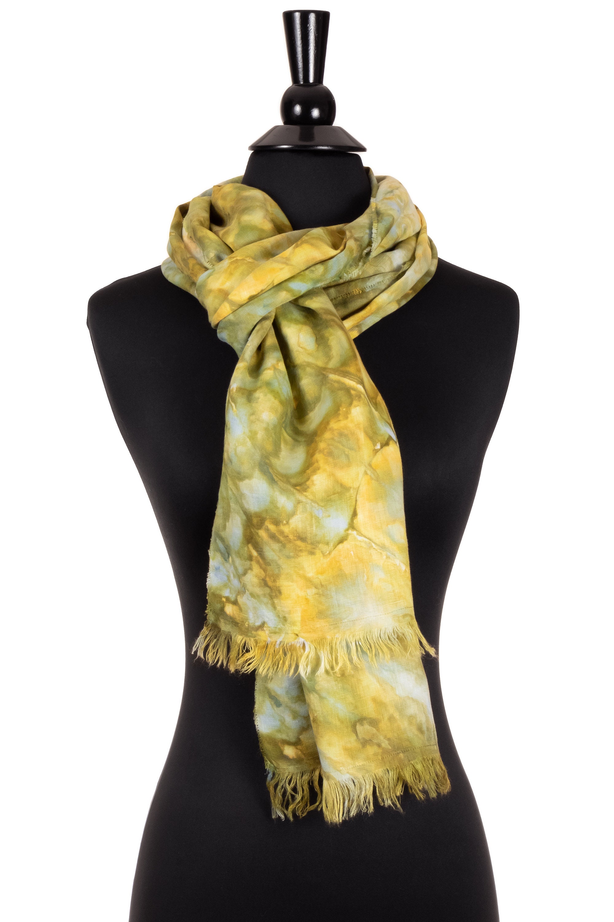 green yellow scarf