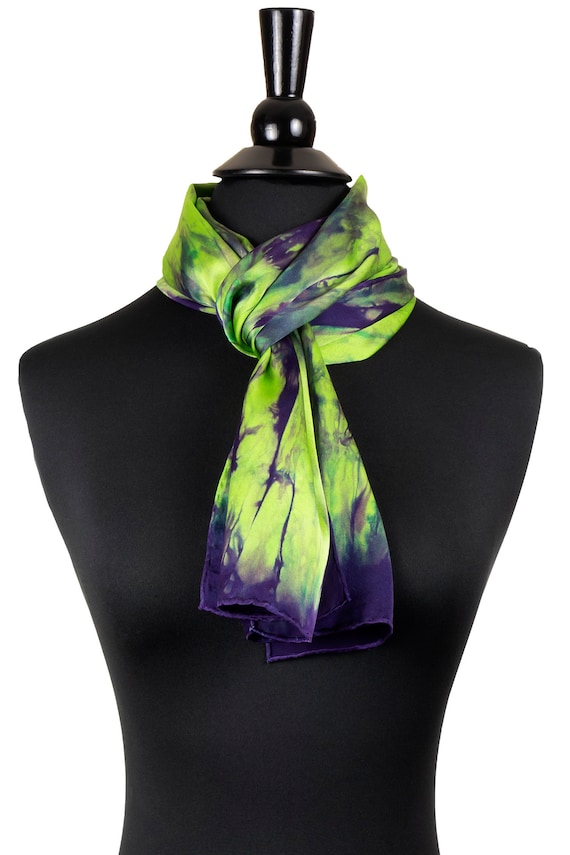 Navy green scarf deals