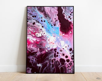 Abstract Print Digital Download | Purple Art Print | Modern Poster Design | Abstract Painting | Bedroom Decor | Square Art Print | Fluid Art