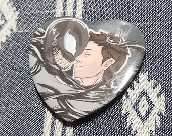 Venom 2018 Veddie Venom and Eddie 2.25" Heart Pinback Button