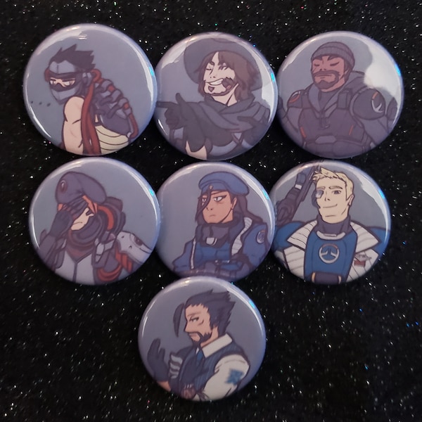 Overwatch Blackwatch 1.25" Buttons