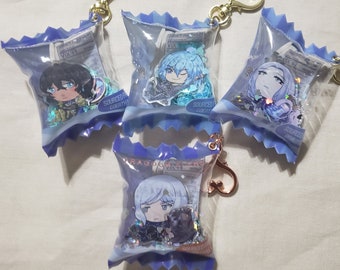 FFXIV Heavensward Elezen Aymeric, Haurchefant, Ysayle, Estinien Candy Bag Keychain Charm