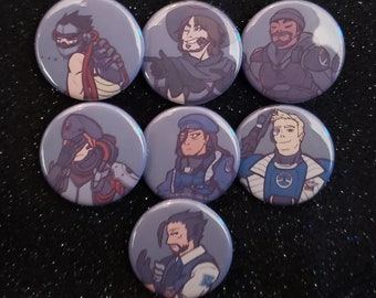 Overwatch Blackwatch 1.25" Buttons