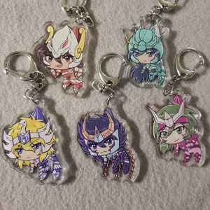 Saint Seiya Knights of the Zodiac Characters 2.0&quot; Acrylic Charms