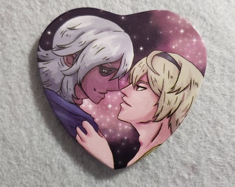CLEARANCE Fire Emblem Fates Heroes Leoniles Leo Niles 2.5" Heart Button