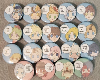 Dissidia Final Fantasy NT 1.25" Pinback Buttons