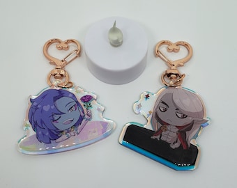 CLEARANCE Monster Prom, Monster Camp Interdimensional Space Prince, Dmitri 2 inch Rainbow Acrylic Keychain