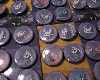 Hollow Knight The Knight, Hornet, Grimm, Quirrel, Pure Vessel, Traitor Lord 1.25" Pinback Buttons