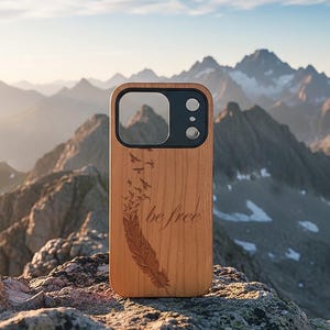 BeFree iPhone Case | Inspirational Phone Cover | Freedom Aesthetic Design | iPhone 13–17 Pro/Pro Max/Plus | Minimal Motivational Case