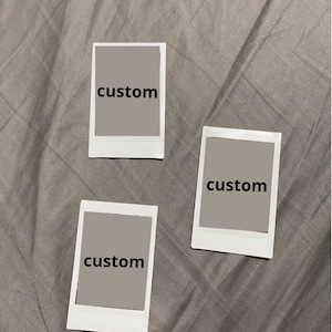 THREE CUSTOM Instant Film Prints &lt;3 from your favorite memory, movie, TV show, artist, anime, kpop group, etc!