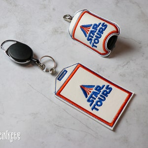 Star Tours Retro ID Holder or Sanitizer Holder