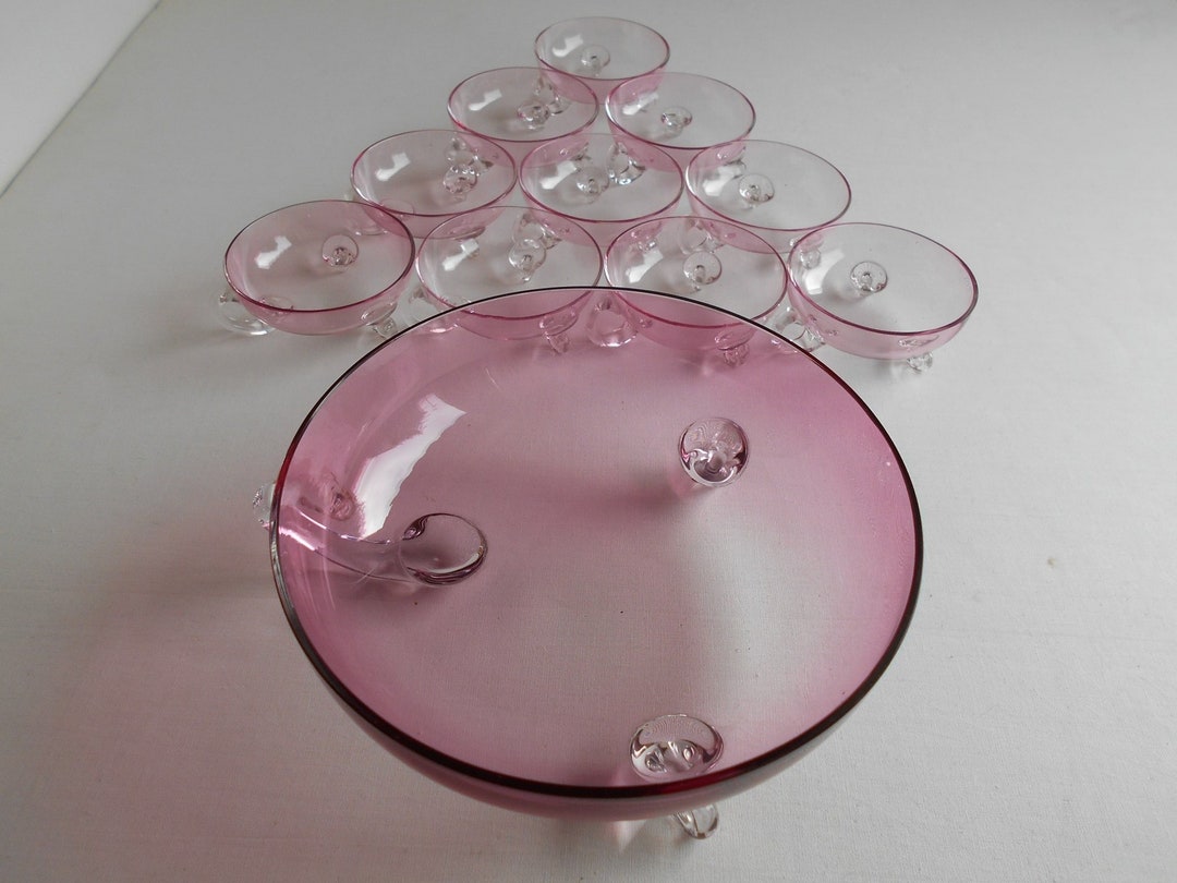 Murano Glass Dessert Service Made in Murano venice Bowl Etsy