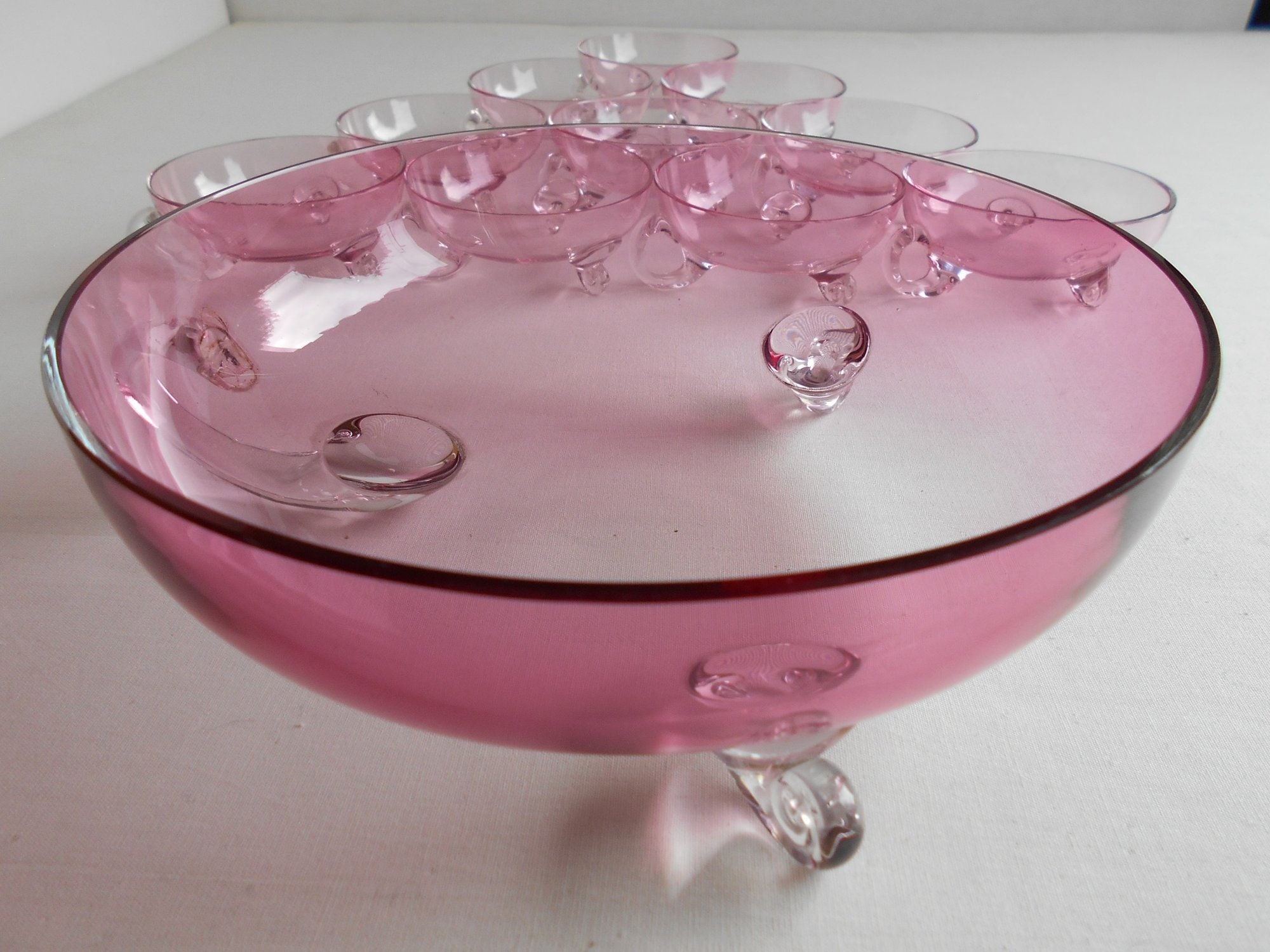 Murano Glass Dessert Service Made in Murano venice Bowl Etsy